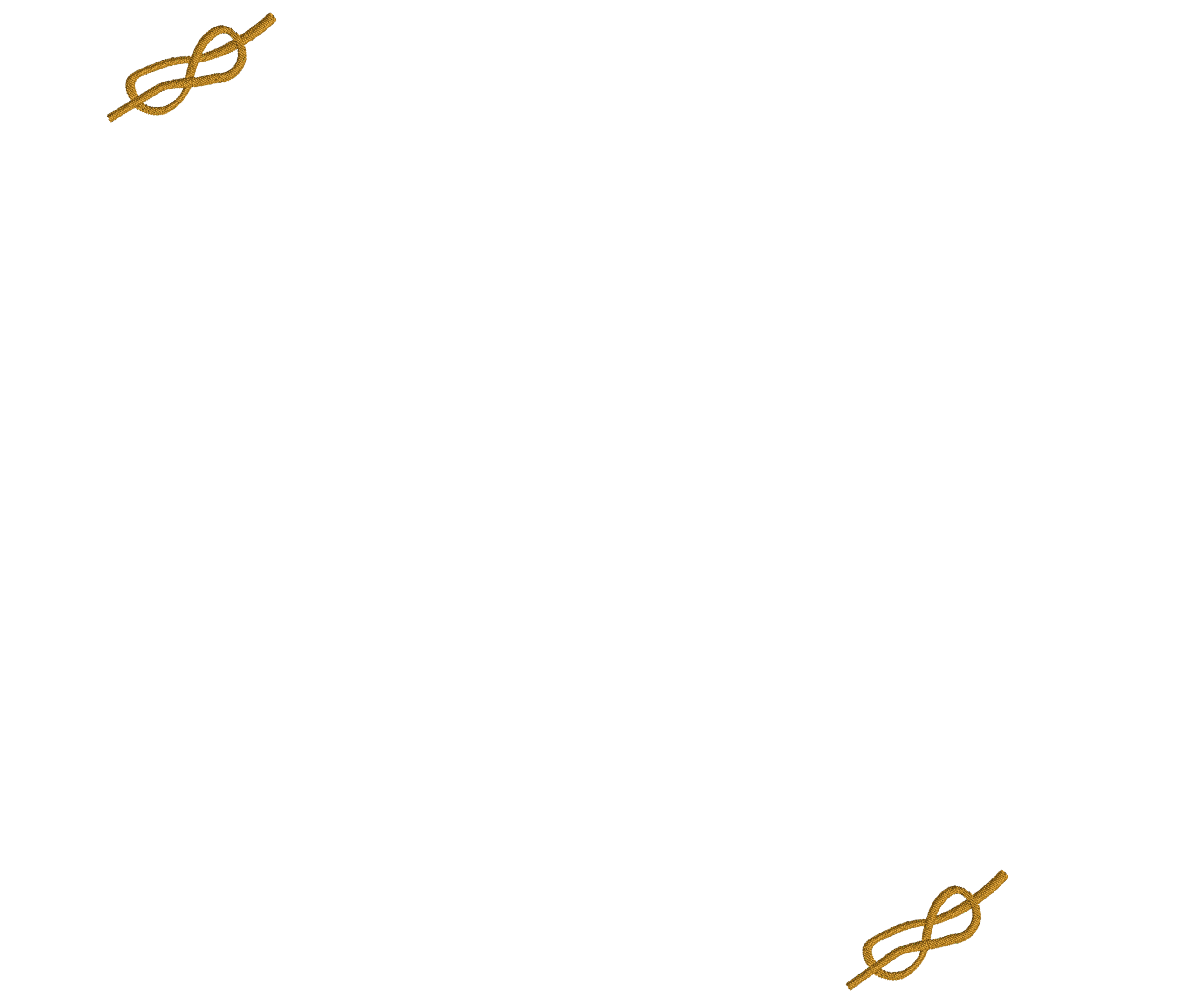 Lacs d'amours cordon maitre maçon