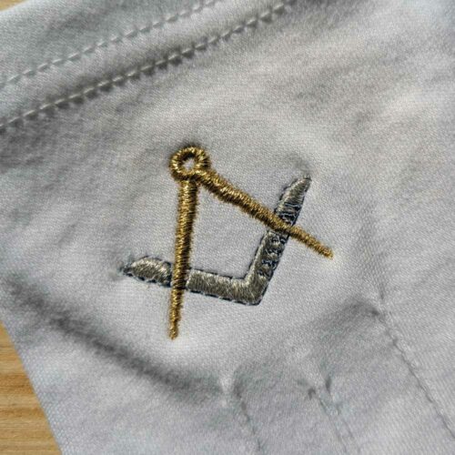 Gants maçonniques Équerre et Compas