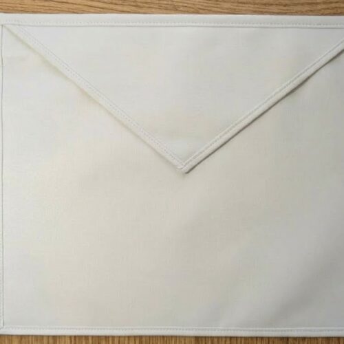 tablier apprenti artisanal made in france Tablier blanc d'apprenti et de compagnon. fabrication artisanale made in France. personnalisable. franc-Maçonnerie