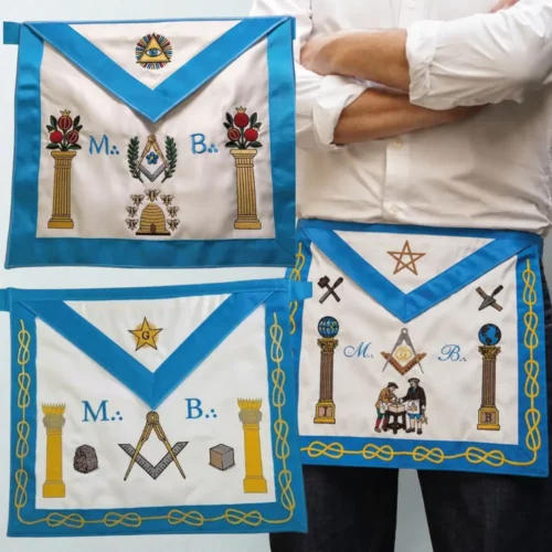 tablier maçonnique rite francais artisanal couverture OK Tablier maçonnique de Maître Rite Français – modèle artisanal et personnalisable